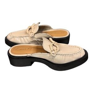 Circus NY Cream Mules with Chain Detail